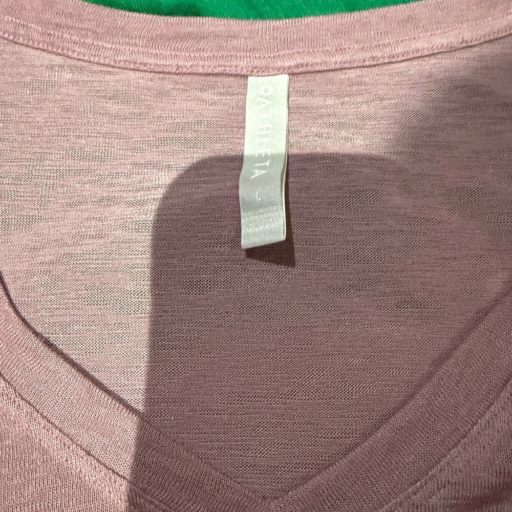 Athleta Mauve Short Sleeve Tee